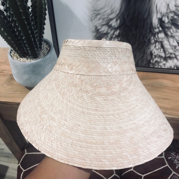 Woven Palm Leaf Visors - Picture 2 of 4